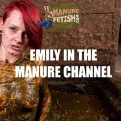 Emily in the manure channel