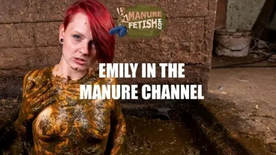 Emily in the manure channel